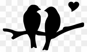 Heart Love Birds File Size - Birds With Heart Images Png