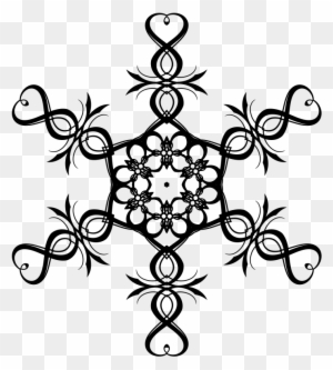 Pin Snowflake Clipart Black And White - Christmas Tree Star Vector
