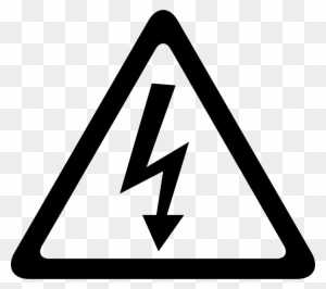 Arrow Bolt Signal Of Electrical Shock Risk In Triangular - Safety Electricity And Water