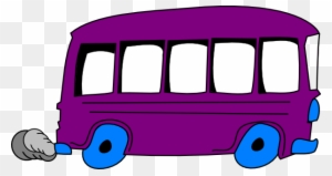 Purple Bus Clipart - Bus Stop Toy Shop