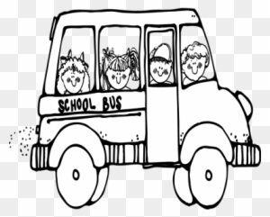 Coloring Trend Thumbnail Size Simple School Bus Coloring - School Bus Clip Art Black And White