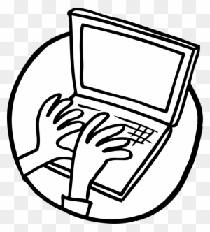 Drawing Of A Laptop - Free Transparent PNG Clipart Images Download