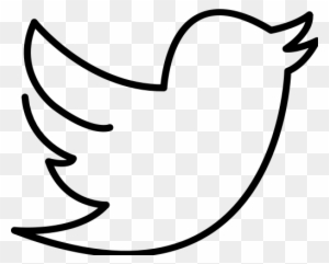 Continuous Line Media - Twitter Bird White Icon Png