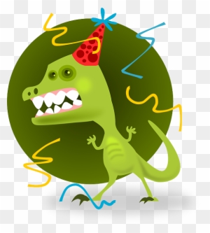Edible Image Cake Topper T-rex Dinosaur Party Animal - Party Clipart