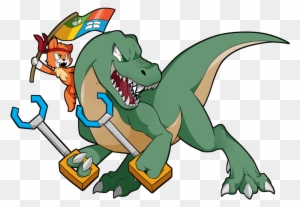 The Great Dumb Rex, Guilla By Carolzilla - T Rex Desenho Png - Free  Transparent PNG Clipart Images Download