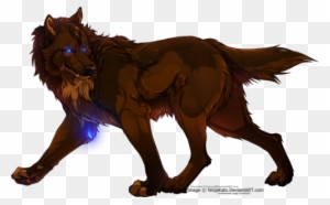 A&o Anime Wolf Pack Wallpaper Called Oh Yeah - Dark Brown Wolf Anime