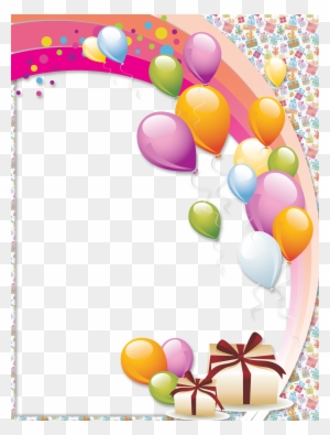 Birthday Transparent Png Photo Frame - Happy Birthday Frame Hd