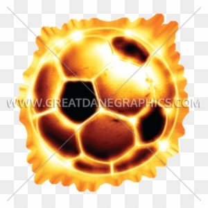 Soccer Ball Fire - Soccer Ball Flame Png