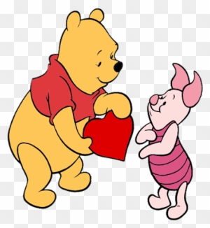 Winnie The Pooh Clipart Heart - Winnie The Pooh Valentine