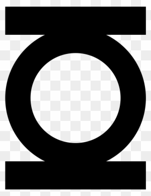 Green Lantern Icon Free Png - Green Lantern Symbols Black And White