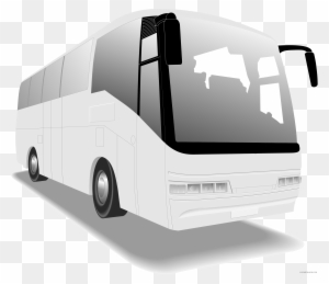 Tour Bus Transportation Free Black White Clipart Images - Tourist Bus Png Icon