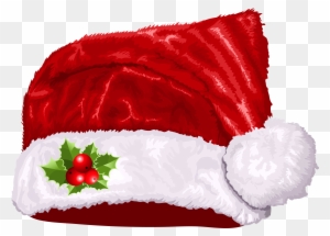 Santa Hat Stocking Clipart Kid - Merry Christmas Cap Png