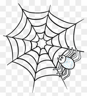 How To Draw How To Draw A Spider Web With Spider In - Draw A Spider Web