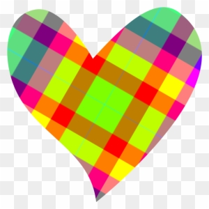Image Of Heart Shaped Clip Art Medium Size - Colorful Heart Clip Art