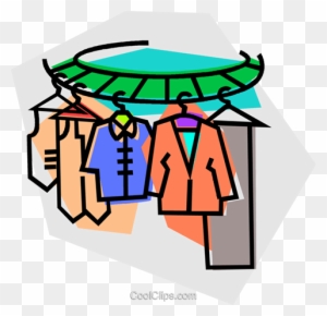 Clothes On A Clothes Rack Royalty Free Vector Clip - Animated Images Of  Clothes - Free Transparent PNG Clipart Images Download