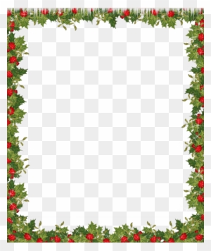 Holiday Transparent Frame - Christmas Border Clipart Png