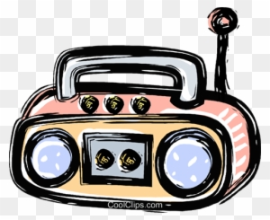 Tape Player Clipart - Portable Stereo Clip Art