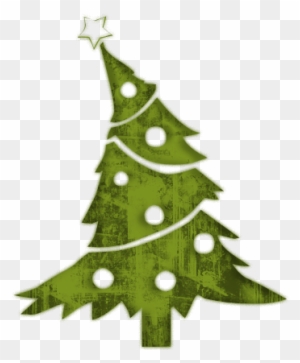 Retro Christmas Tree Clipart - Holiday Tree Clip Art