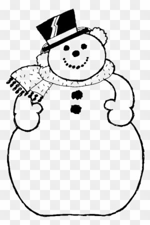 The Big Of Frosty Snowman Coloring For Kids - Snowman Black And White Clip Art