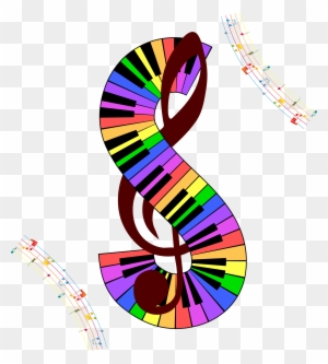 Musical Note Staff Clef Illustration - Music
