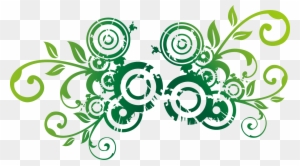 Green Environmental Protection - Floral Flower Wall Sticker 206
