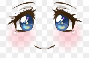 Anime Anime Anime Anime Eyes Face Face Face Face - Anime Face Roblox - Free  Transparent PNG Clipart Images Download