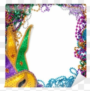 Mardi Gras Border Png For Kids - Mardi Gras Beads Border