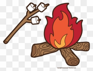 Click To Save Image - Fire Camping Clip Art