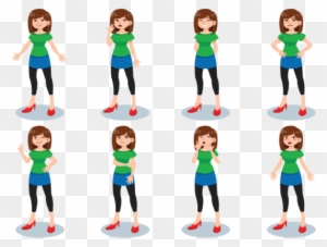 Woman Cartoons Vector - Teenage Girl Vector Woman Cartoons Vector - Teenage Girl Vector