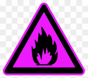 Hazard Sign Clip Art - Fire Warning Sign Vector