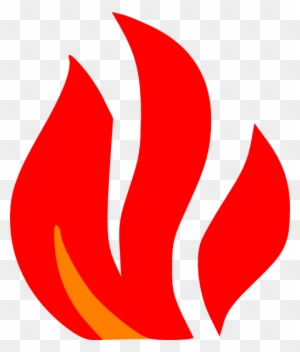 Flames Clipart Olympic Torch - Red And Orange Fire