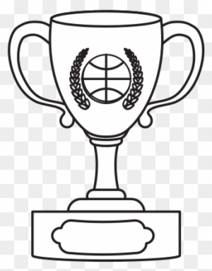 Basketball Trophy - Line Art - Free Transparent PNG Clipart Images Download