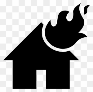 Flames On A Burning House Comments - House Fire Icon Png - Free Transparent  PNG Clipart Images Download