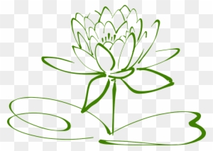 Water Lily Png 16, Buy Clip Art - Drawing Black And White Flower Clip Art