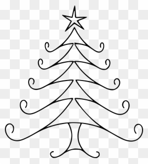 Download This Christmas Tree Digital Stamp For Your - Easy To Draw Christmas Trees