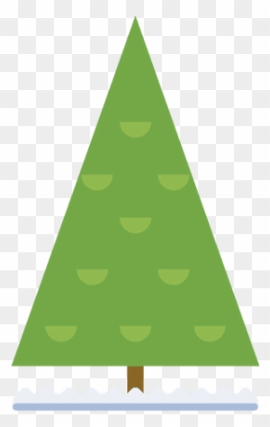 Christmas Tree Flat Icon - Christmas Tree Flat Png