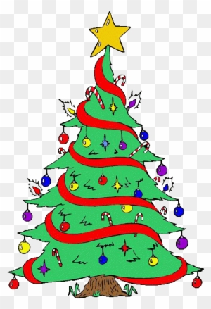 Christmas Tree Clip Art - Dibujos De Arboles De Navidad Pintados
