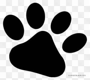 Dog Paw Prints Animal Free Black White Clipart Images - Dog Paws Clip Art