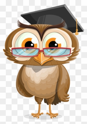 Owlsen Academic - A - Grad Owl Transparent Background