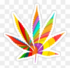 Psychedelic Weed Leaf Download - Marijuana Leaf Outline