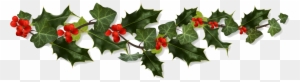 Holiday Shipping Information - Christmas Holly Transparent Png