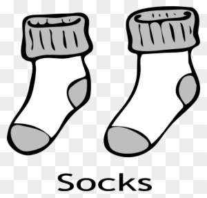 Socks Clip Art Black And White, Transparent PNG Clipart Images Free