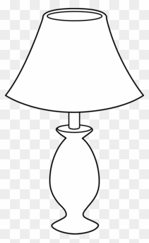 lamp clip art black and white