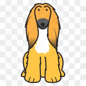 Shop Buy Dog Caricature Download Dog Breed Cartoon - Afghan Hound Dog Cartoon Tote Bag, Adult Unisex, Natural