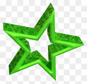 3d Green Star Rotating - Green Star 3d