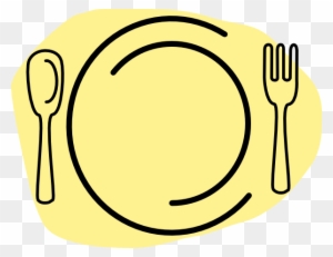 My3 Clip Art At Clker - Plate Spoon Fork Logo