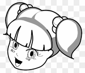 Symbols, Anime, Grass - Smile Girl Cartoon Black And White - Free Transparent PNG Clipart Images Download Symbols, Anime, Grass - Smile Girl Cartoon Black And White - Free Transparent PNG Clipart Images Download