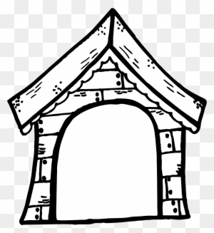 Pet House Cliparts - Dogs House Clipart Black And White Pet House Cliparts - Dogs House Clipart Black And White