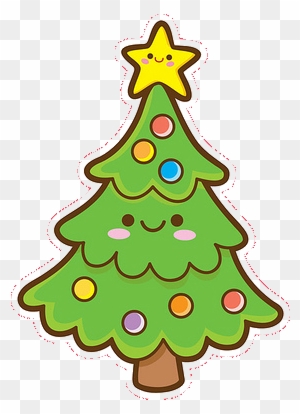 Arbol De Navidad Png By Nana-edition - Kawaii Christmas Tree - Free  Transparent PNG Clipart Images Download