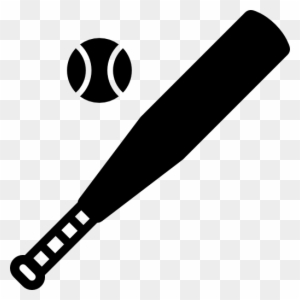 Baseball Free Icon - Baseball Bat Icon Png